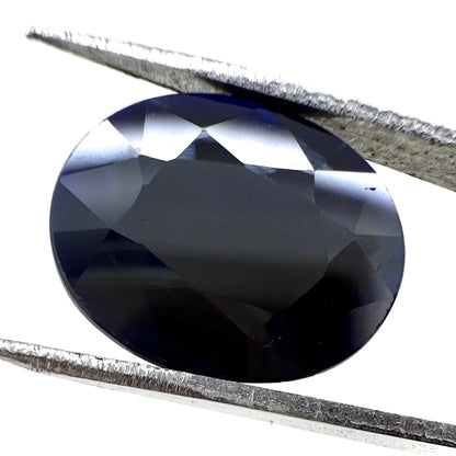 Very Dark Royal Blue Sapphire Oval 5.24 Ct