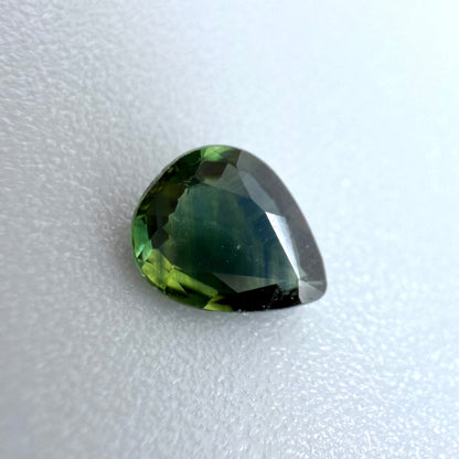 Bi-Color (Green Blue) Sapphire Pear 0.54 Cts