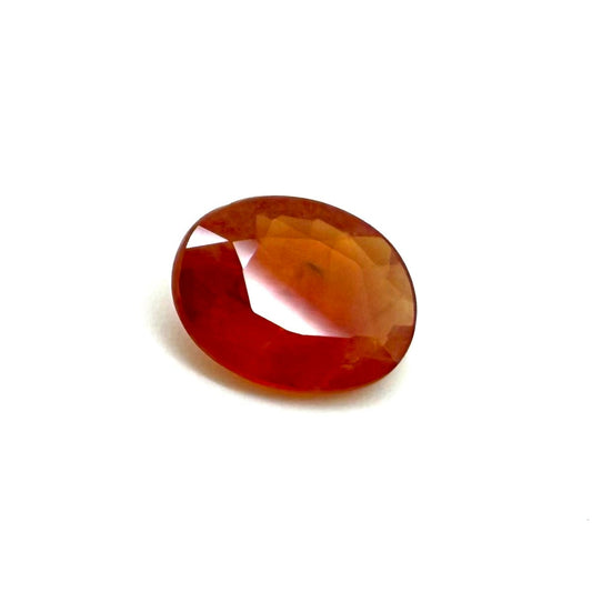 Orange Sapphire Oval 1.6 Ct