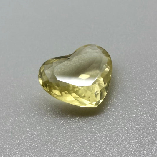 Lemon Quartz Heart 3.62 Ct