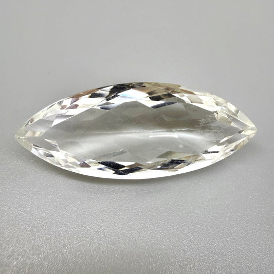 Huge  Chrystal White Quartz Marquise 62.7 Ct