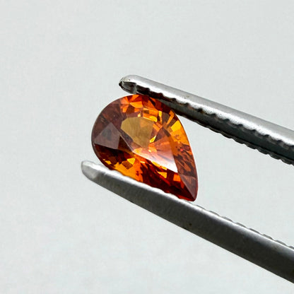 Fiery Orange Spessartine Pear 0.47 Ct