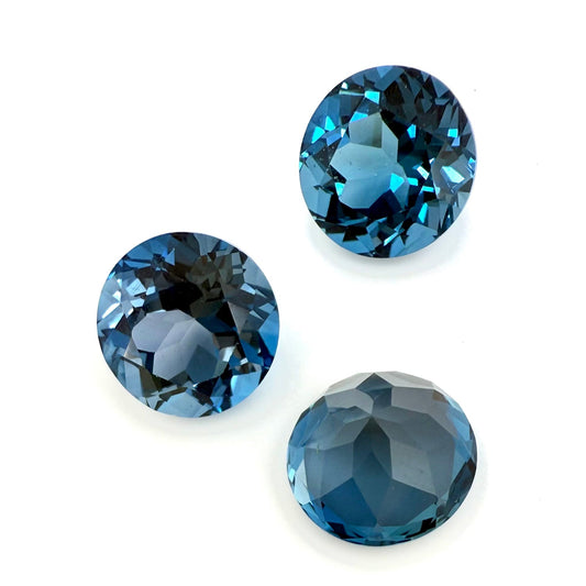 London Blue Topaz Set Round 8.05 Ct
