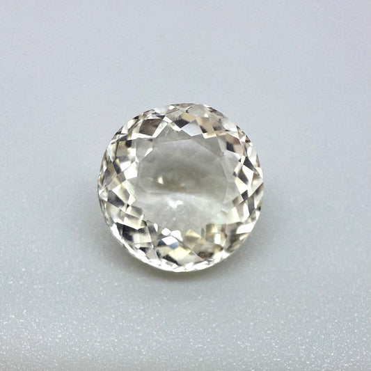 Very Pale Champagne Quartz Round 4.27 Ct