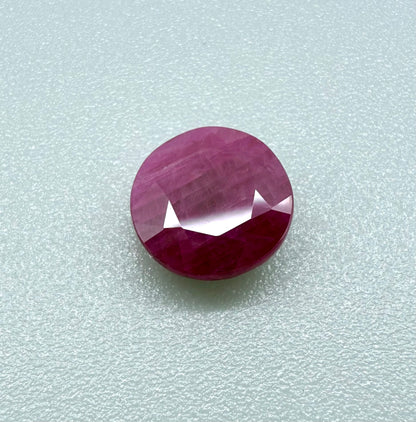 Pinkish Red Ruby Round 3.11 Ct