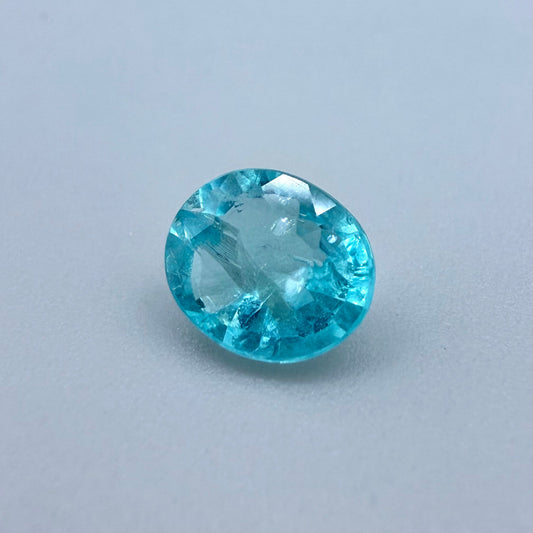 Vibrant Blue Apatite Oval 1.14 Ct