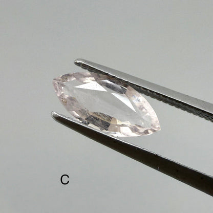 Pale Pink Morganite Lot Marquise 6.6 Ct