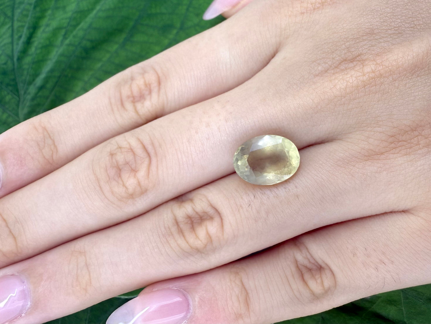 Milky Champagne Golden Scapolite Oval 4.27 Ct