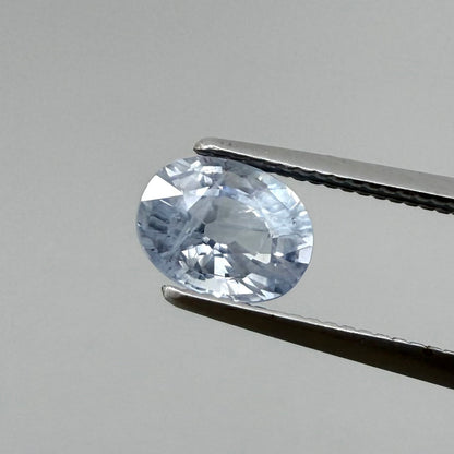 Pastel Blue Aquamarine Oval 1.01 Cts
