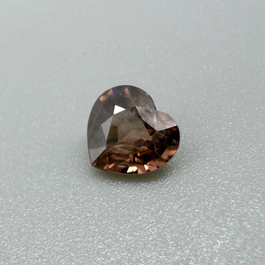 Peach-Pink Zircon Heart 1.4 Ct