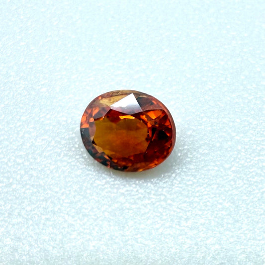 Fiery Orange Spessartine Oval 0.56 Ct