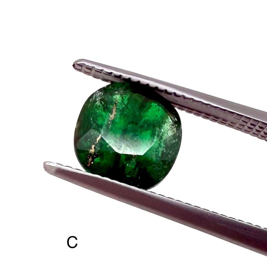 Vibrant Green Hues Emerald Lot Oval 58.7 Ct