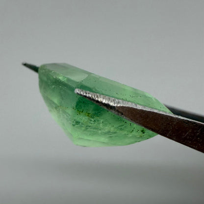 Big Turquoise Green Fluorite Emerald Cut 12.7 Ct