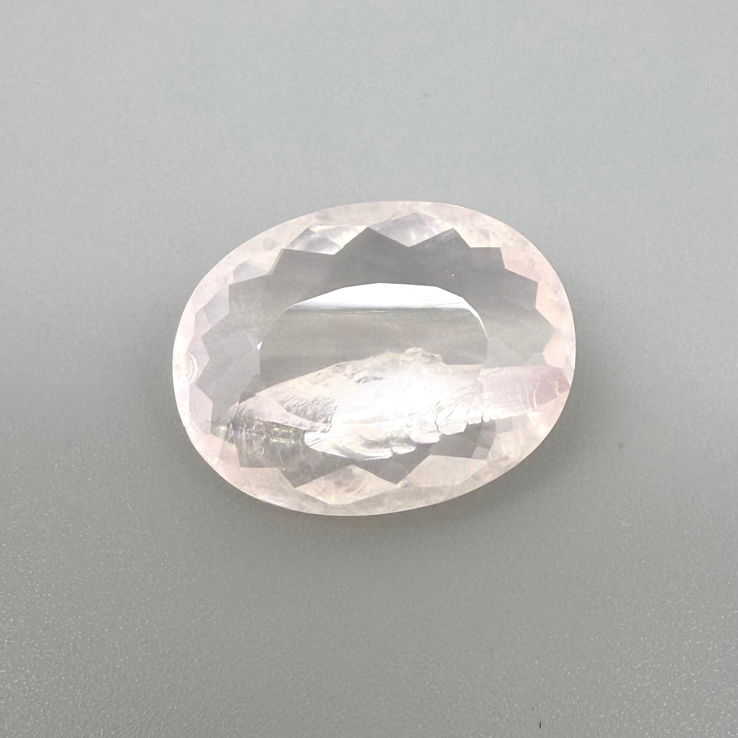 Big Rose Quartz Oval 21.28 Ct