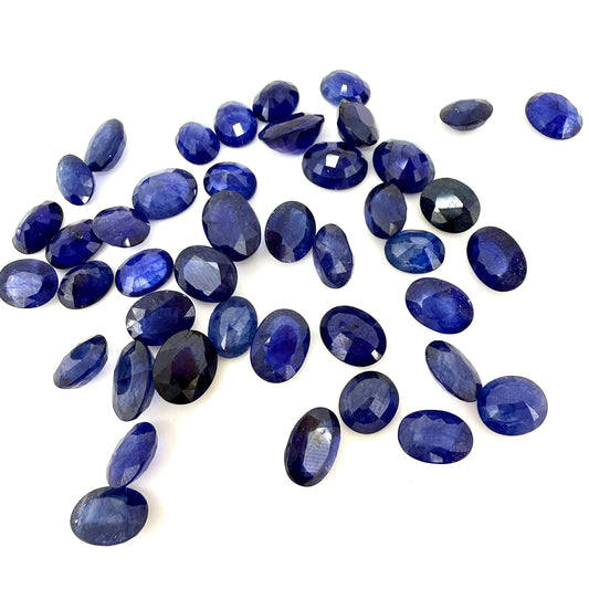 Royal Blue Sapphire Lot Oval 161.89 Ct