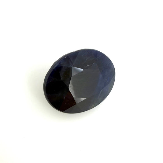 Dark Blue Sapphire Oval 3.87 Ct