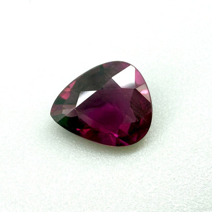 Pink-Red Rhodolite Pear 1.72 Ct