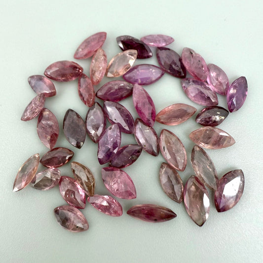 Multi-Color Sapphire Lot Marquise 24.58 Ct