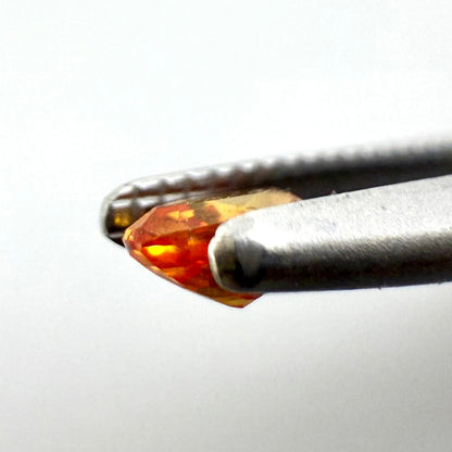 Orange Sapphire Marquise 0.24 Ct