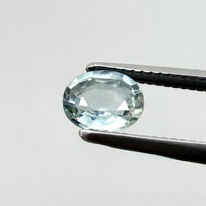Light Blue Sapphire Oval 0.49 Ct