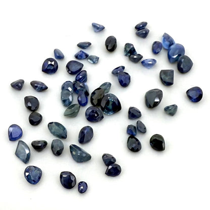 Blue Hues Sapphire Lot Pear/Fancy/Oval 5.38 Ct
