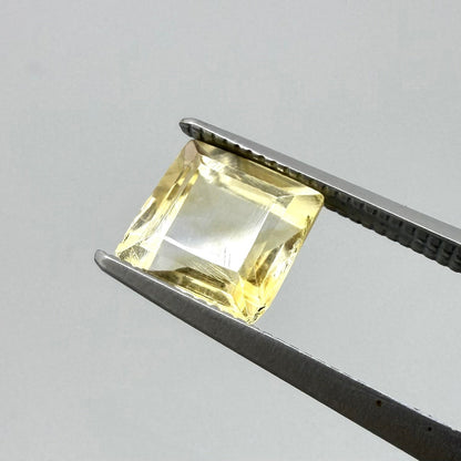 Bi-Color (Champagne White) Citrine Square 1.59 Ct