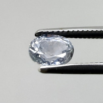 Light Blue Sapphire Oval 0.57 Ct