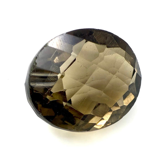 Big Smoky Quartz Oval 19.41 Ct