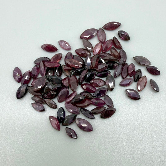 Multi-Color Ruby Lot Marquise 52.76 Ct
