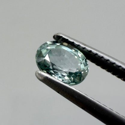 Turquoise Sapphire Oval 0.6 Ct