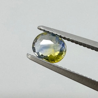 Bi-Color (Blue Yellow) Sapphire Oval 0.33 Ct