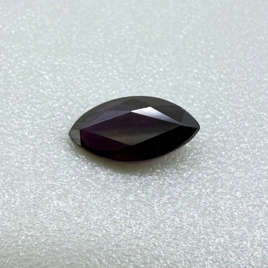 Dark Purple Sapphire Marquise 0.57 Ct