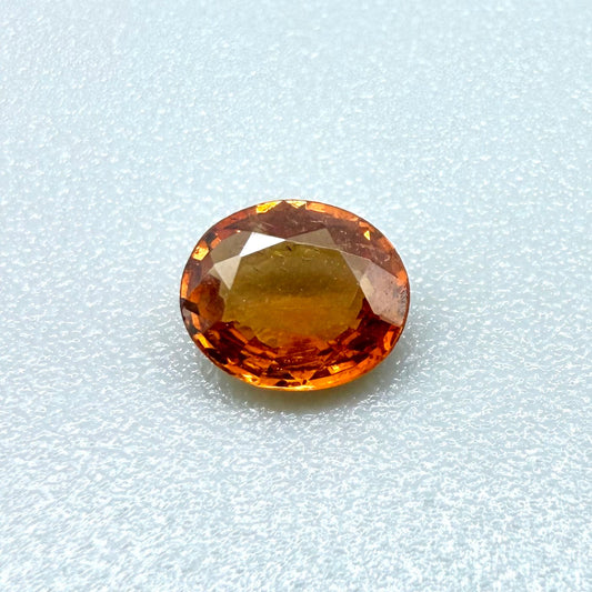 Fiery Orange Spessartine Oval 0.6 Ct