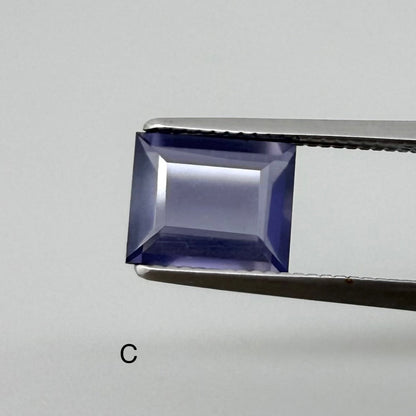 Violet Hues Iolite Lot Baguette 14.7 Ct