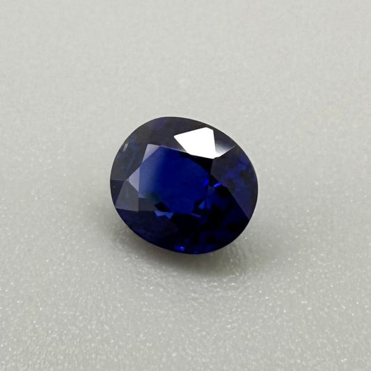 Vibrant Blue Sapphire Oval 1.12 Cts