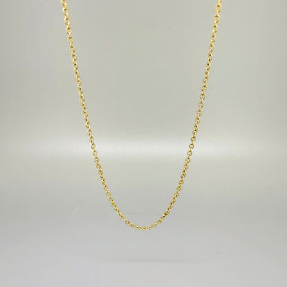 45cm gold tone stainless steel chain, polished finish, elegant and durable, perfect for pendants or layering.