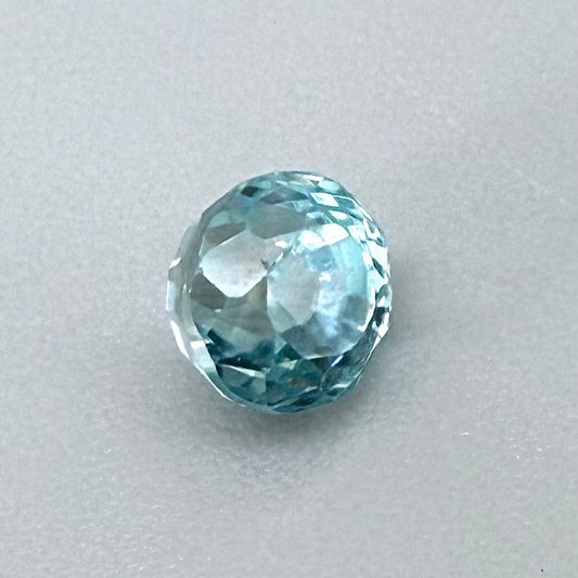 Blue Zircon Round 0.75 Ct