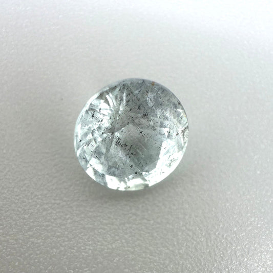 Salt-and-Pepper (pale blue) Aquamarine Round 1.31 Ct