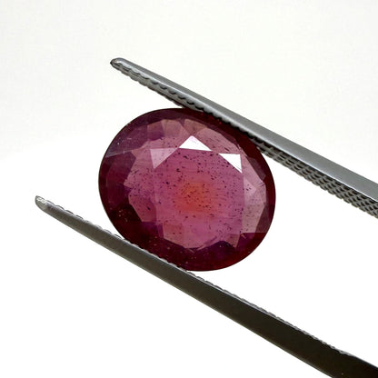 Purplish Red Ruby Oval 4.53 Cts