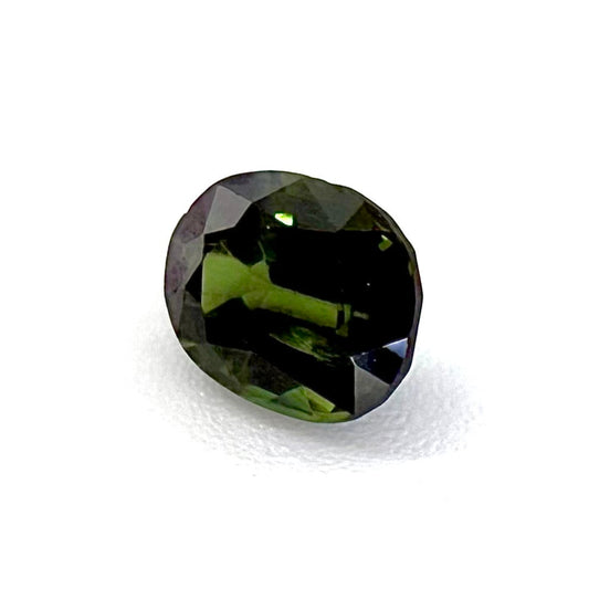 Green Sapphire Oval 0.81 Ct
