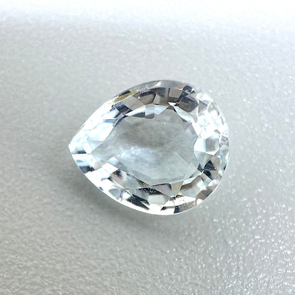Very Light Blue Aquamarine Pear 0.67 Cts