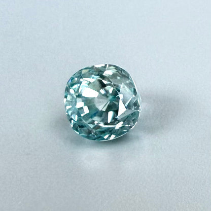 Blue Zircon Round 3.48 Ct