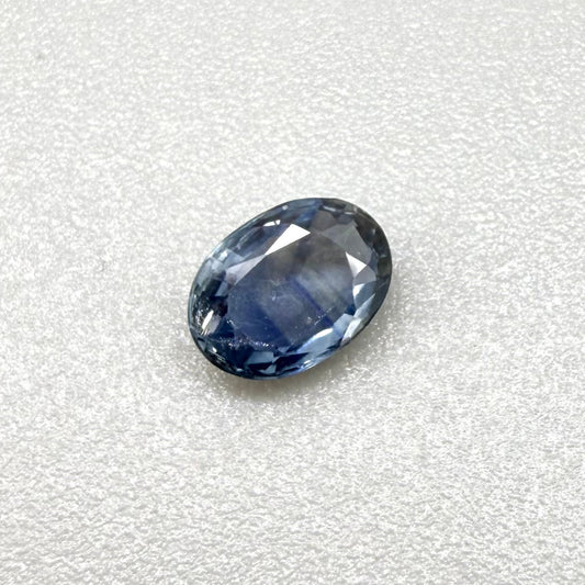 Pale Blue Sapphire Oval 0.94 Ct