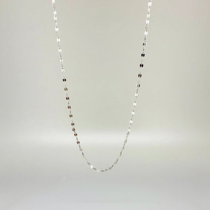 45cm stainless steel chain with polished finish, elegant and durable, ideal for pairing with gemstone pendants.