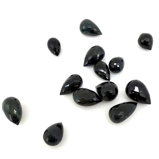 Very Dark Blue Sapphire Lot Pineapple 24.52 Ct