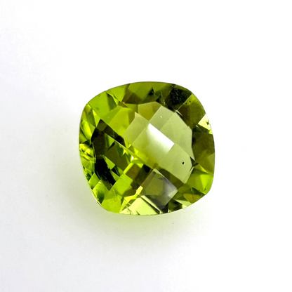 Yellow Green Peridot Cushion 1.58 Ct