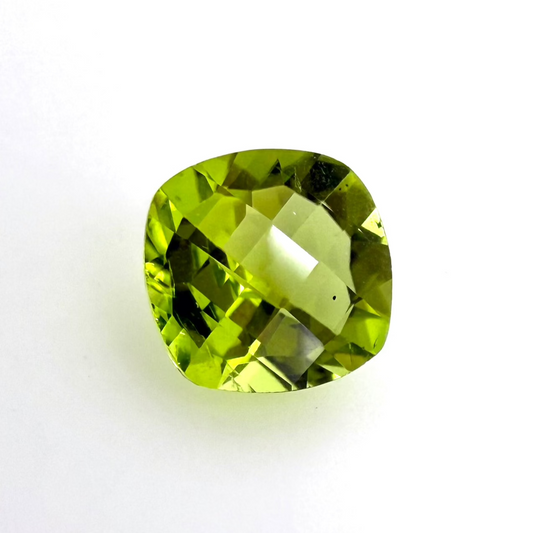 Yellow Green Peridot Cushion 1.58 Ct