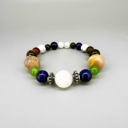 Birthday Bracelets made of natural gemstones, seven designs for each day of the week, handmade spiritual jewelry.