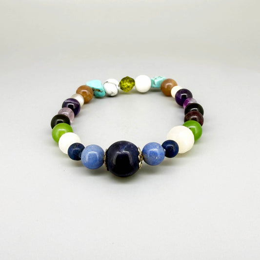 Birthday Bracelets made of natural gemstones, seven designs for each day of the week, handmade spiritual jewelry.