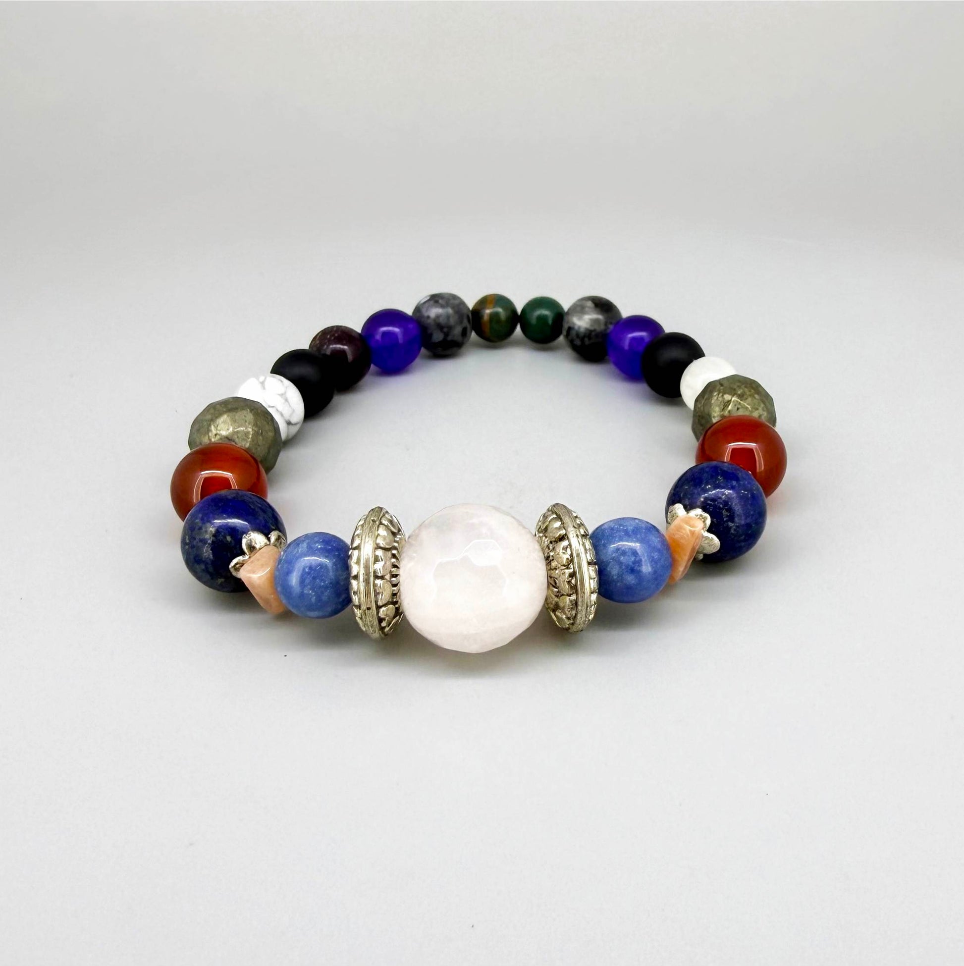 Birthday Bracelets made of natural gemstones, seven designs for each day of the week, handmade spiritual jewelry.